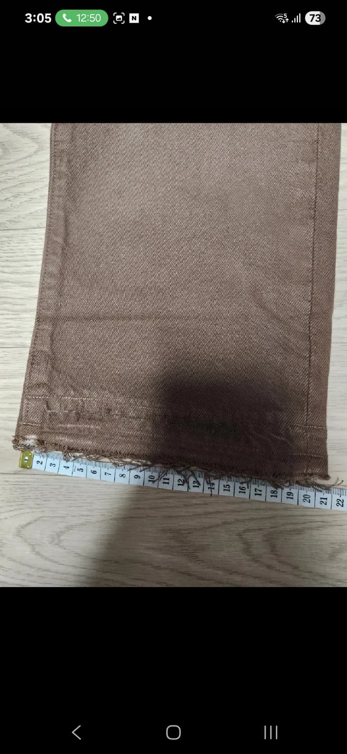 (새상품)LEVIS 551z 브라운 진 밑단 컷 오프 상품이미지10