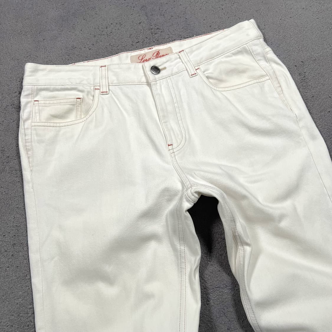 Loro Piana 로로 피아나 화이트 코튼 팬츠  상품이미지2
