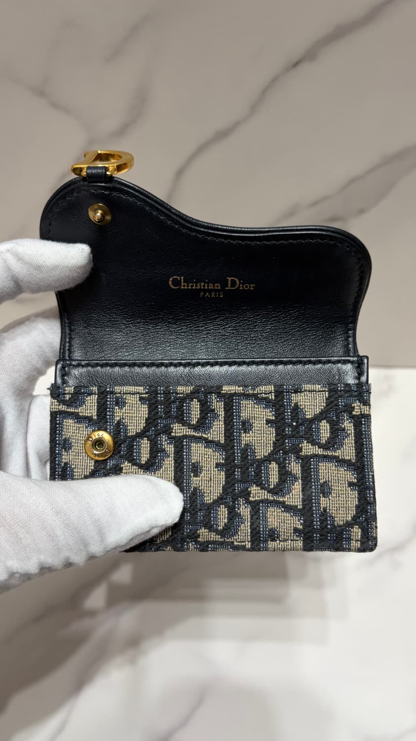 [정품] 디올 오블리크 새들 카드지갑 단품 상품이미지3