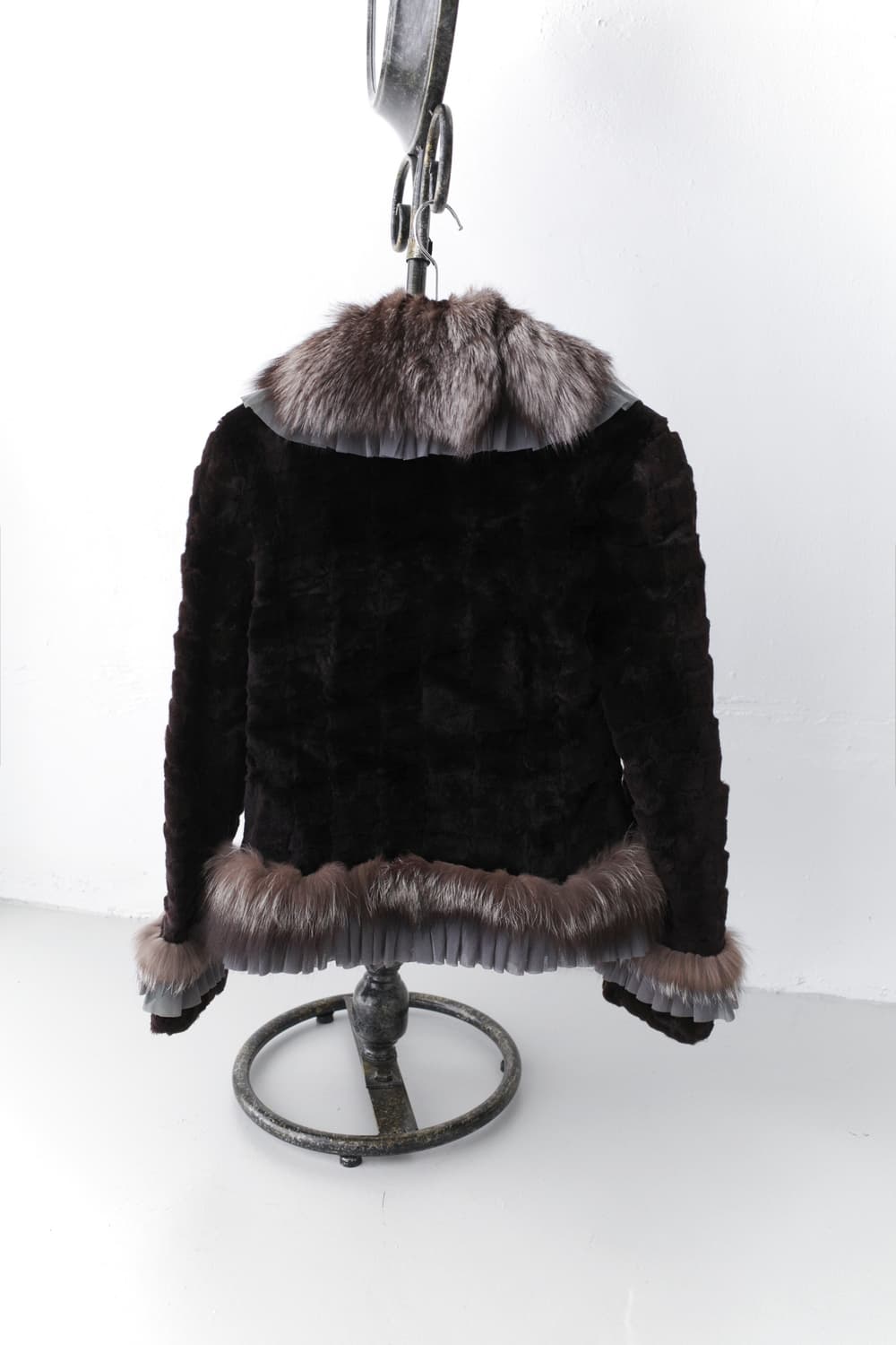 real fur frill jacket 상품이미지2