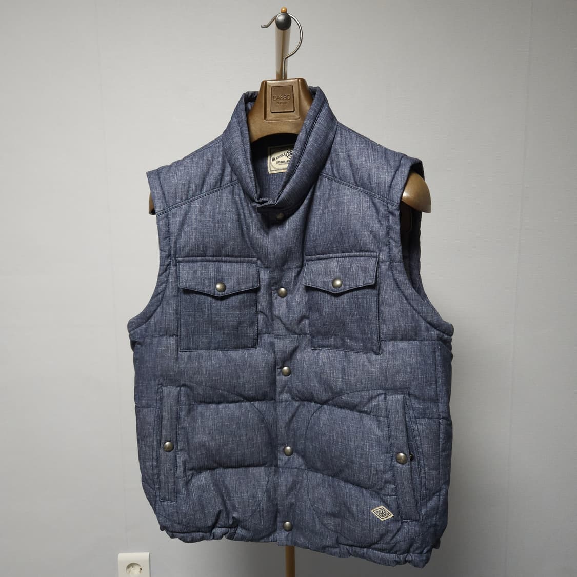 95 ) 빈폴 남성 패딩 조끼 Green 상품이미지1