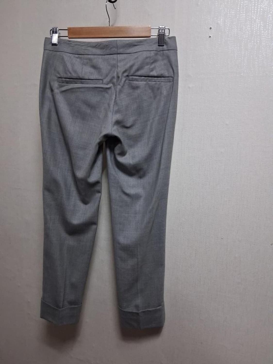 띠어리 춘추 슬랙스팬츠 얇은 혼방모제풍 작은신장155이하24인치  상품이미지2