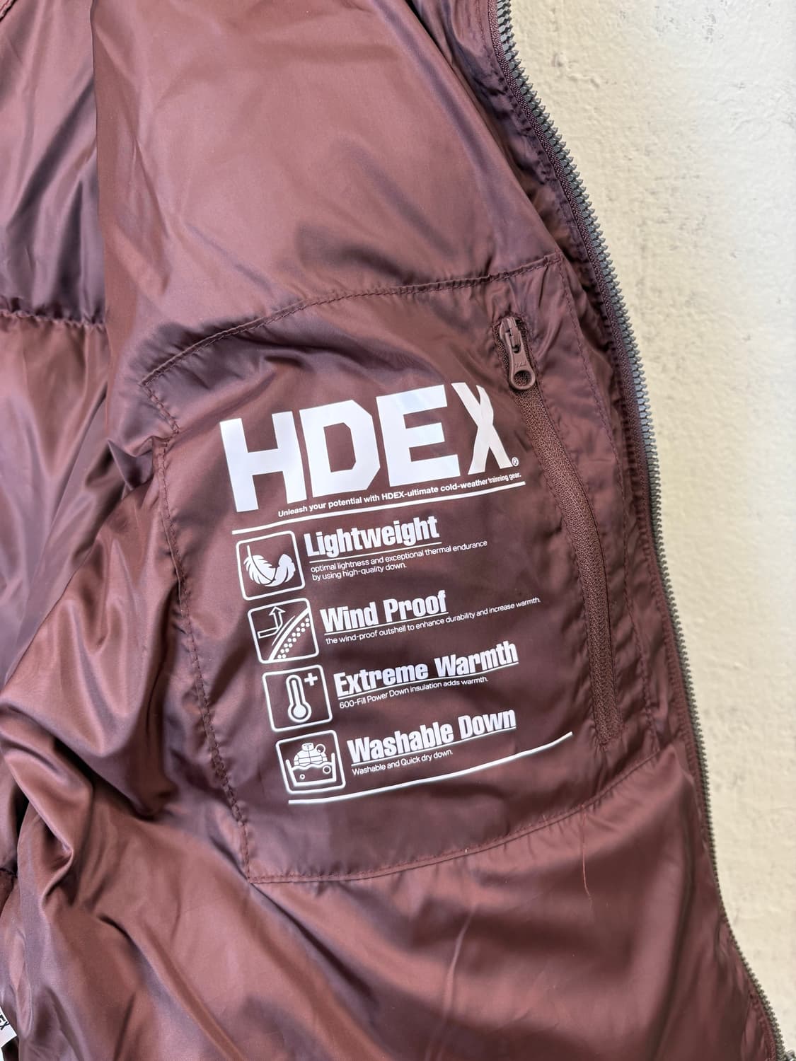 HDEX 에이치덱스 다운 크롭 숏패딩 브라운 상품이미지7