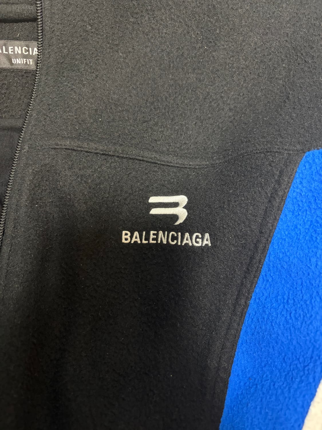 발렌시아가 스포티 B 자수 트랙 후리스 자켓(S) 상품이미지5