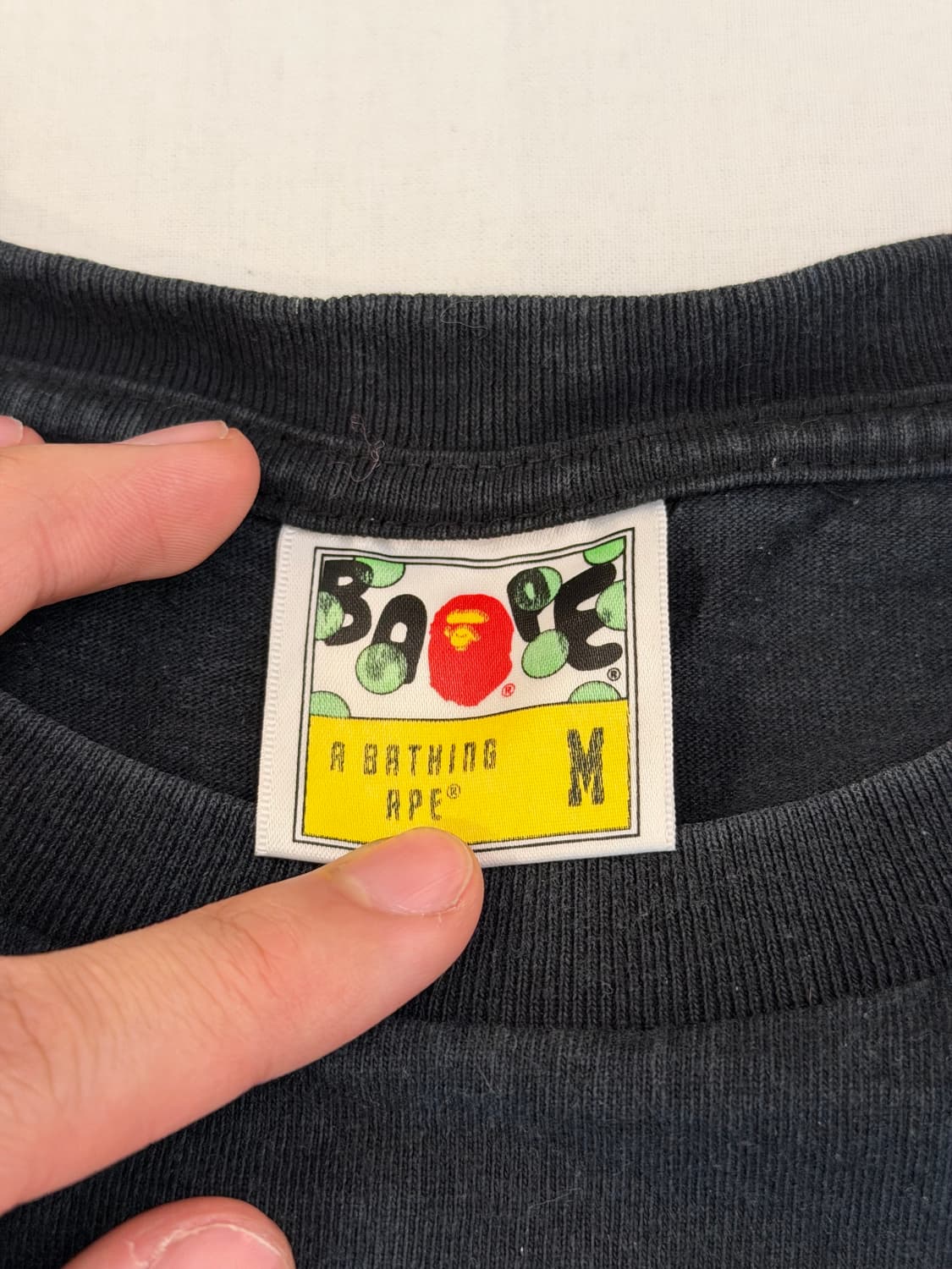 희귀) 베이프 플레임 사루 티셔츠 블랙 상품이미지6