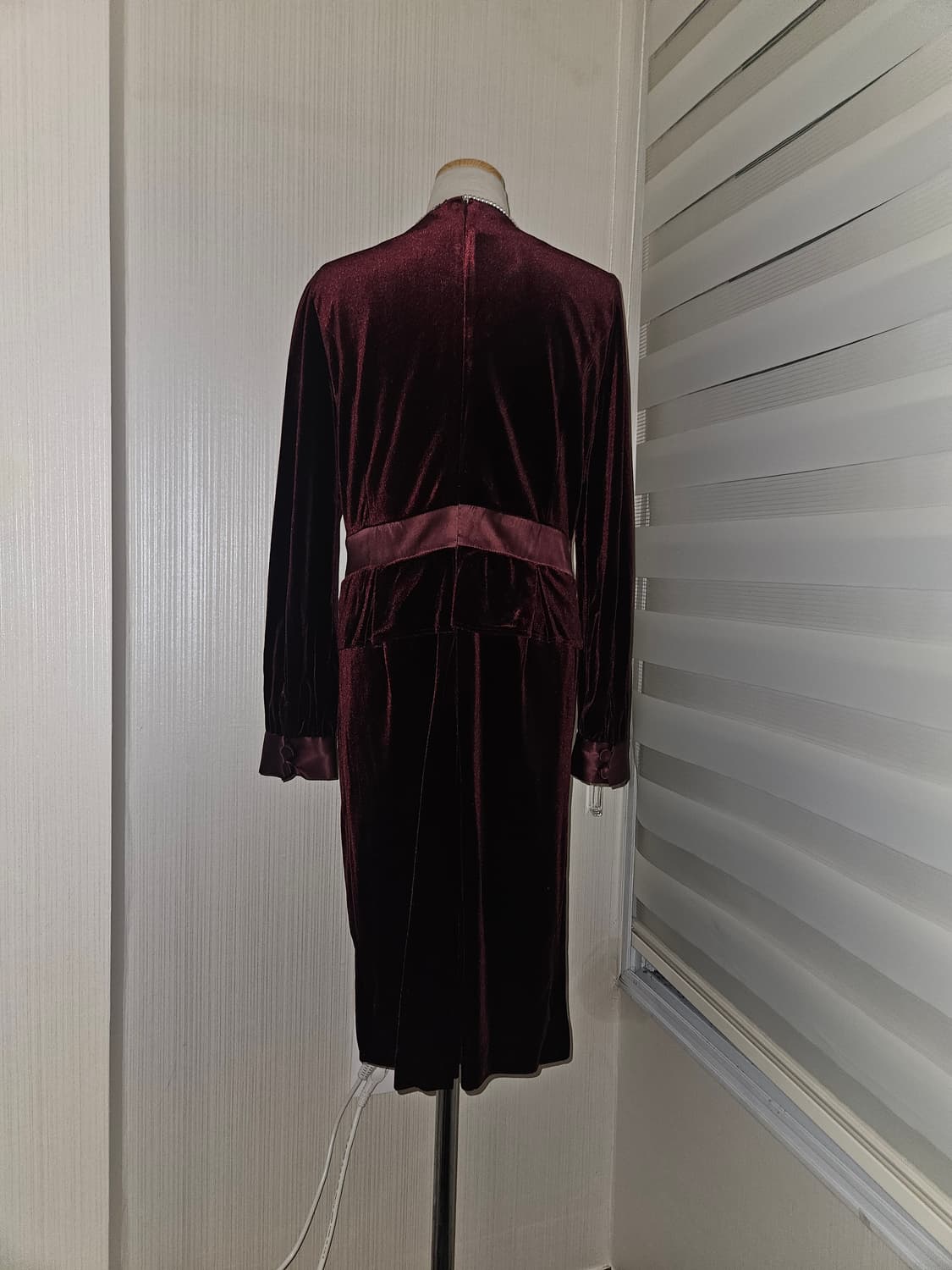 adoniser 빈티지 레드벨벳 드레스 상품이미지3