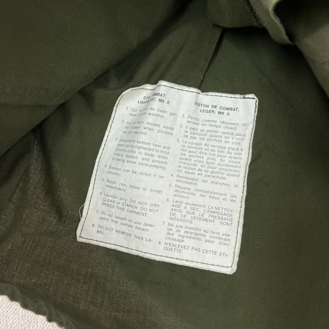 100 80s 캐네디언 오리지널 MK2 컴뱃 필드 자켓 상품이미지3