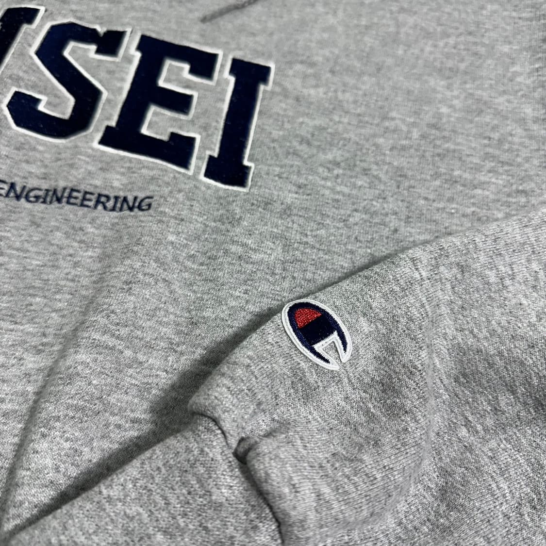 2XL 챔피온 그레이 연세 후드티 상품이미지4