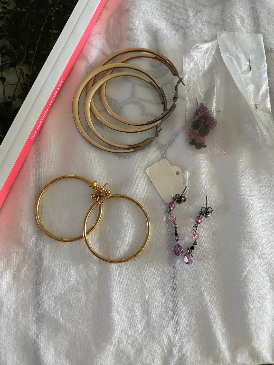 일본수입 침형 귀걸이 4종 세트 상품이미지2