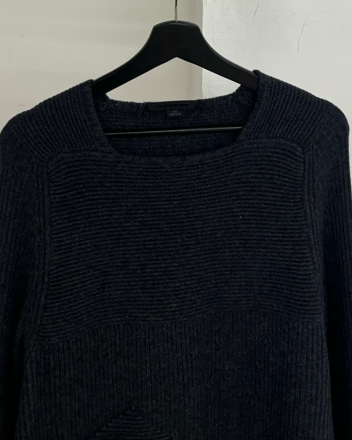 알렉산더 왕 차콜 루즈 스퀘어넥 니트 스웨터 상품이미지2