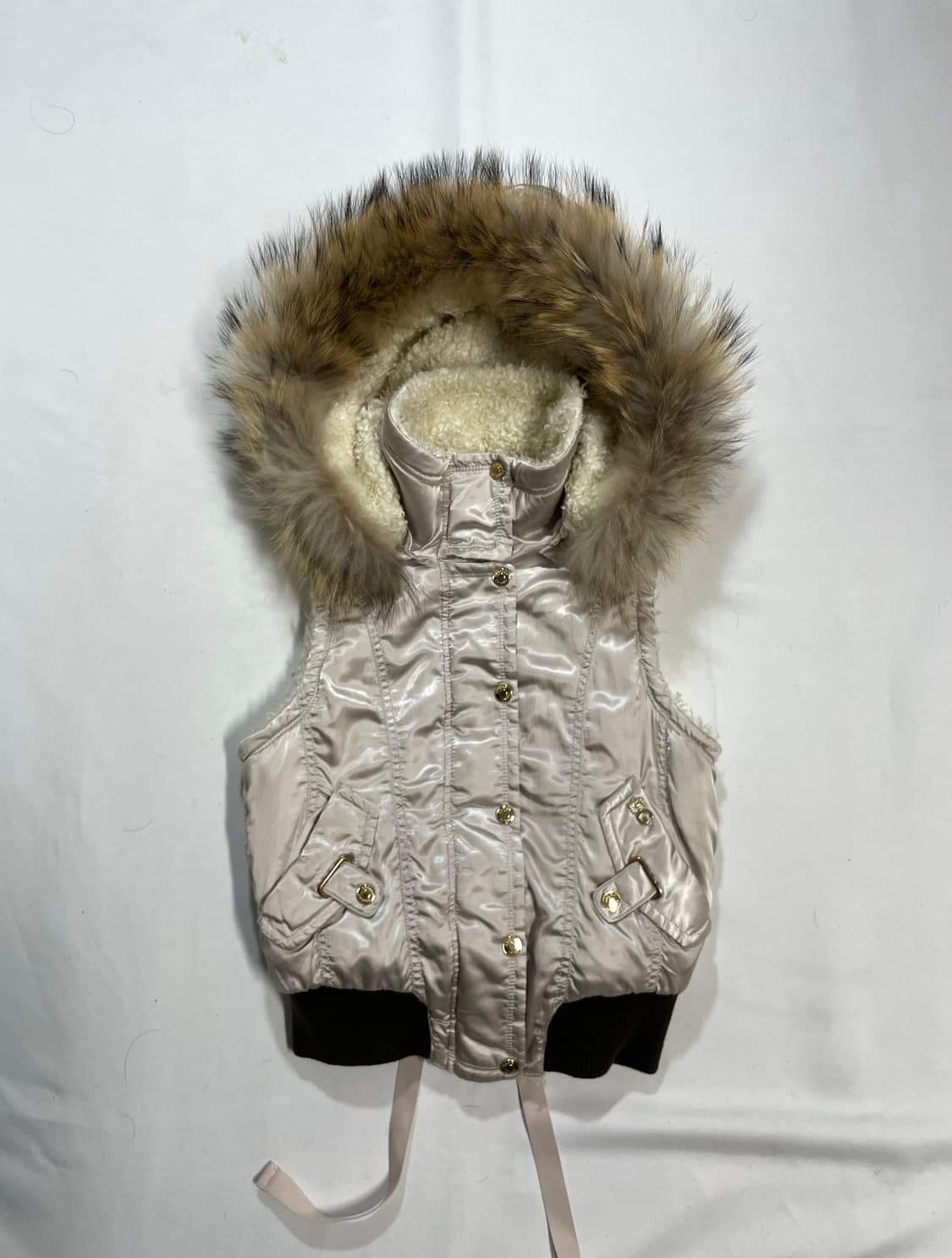 y2k 라쿤 울프죠 새틴 봄버 베스트 상품이미지2