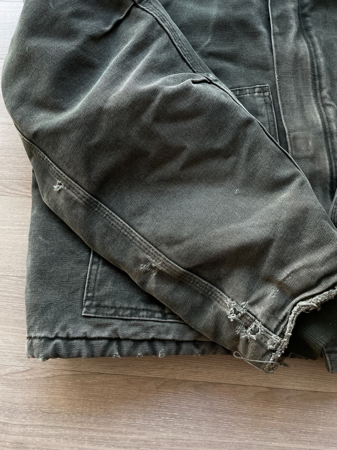 칼하트 J22 mos 모스 그린 디트로이트 아크틱 자켓 빈티지 상품이미지10