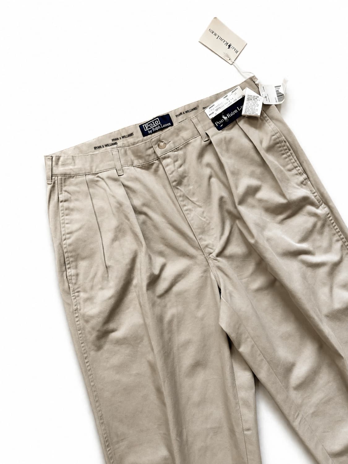 90s 폴로 랄프로렌 클래식 코튼 팬츠 34" 데드스탁 상품이미지2