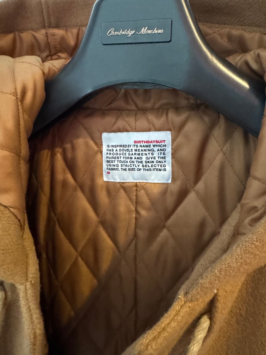 BIRTHDAYSUIT 더플코트 카멜 상품이미지3