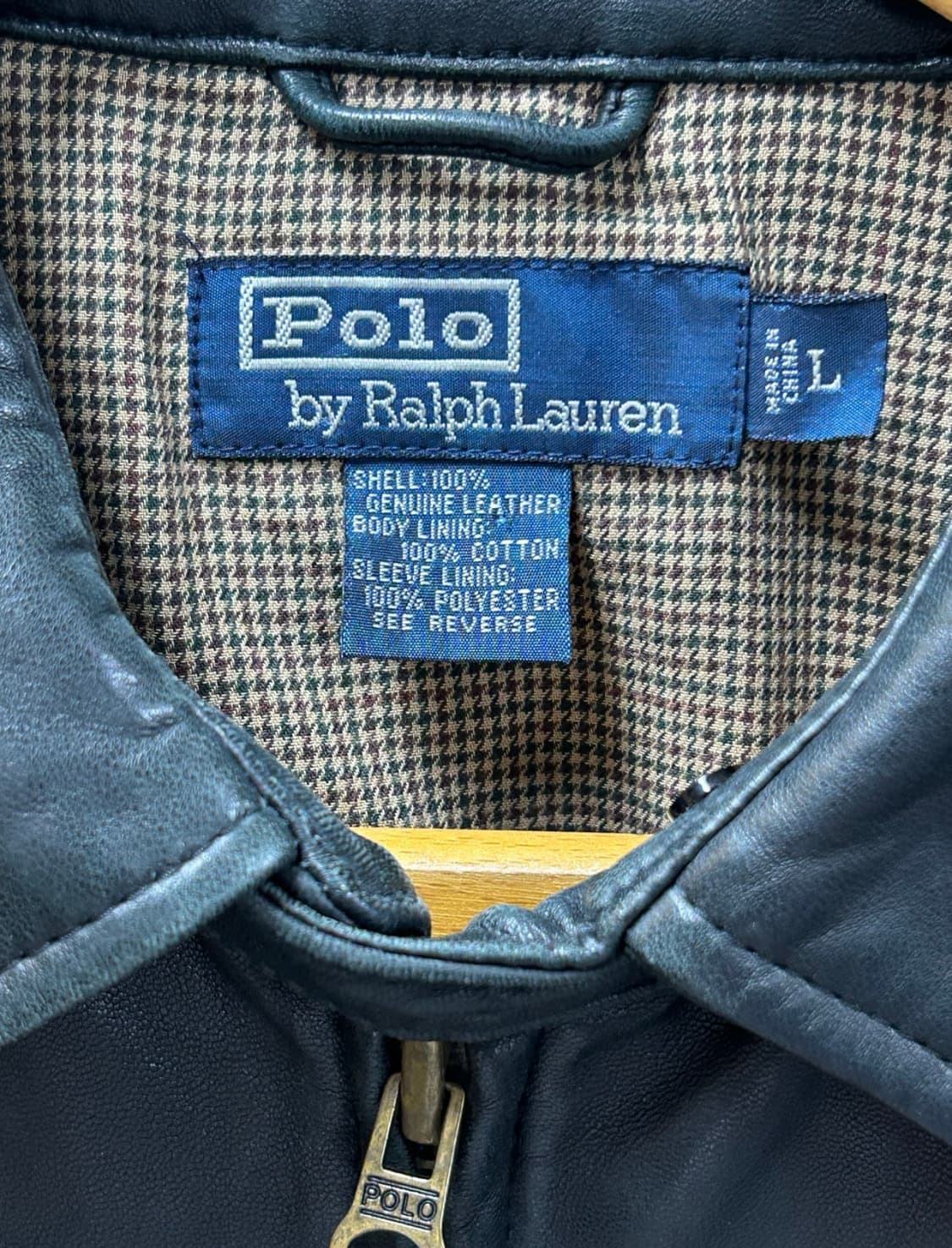 폴라 랄프로렌 멕스웰 램스킨 자켓 블랙 L 상품이미지3