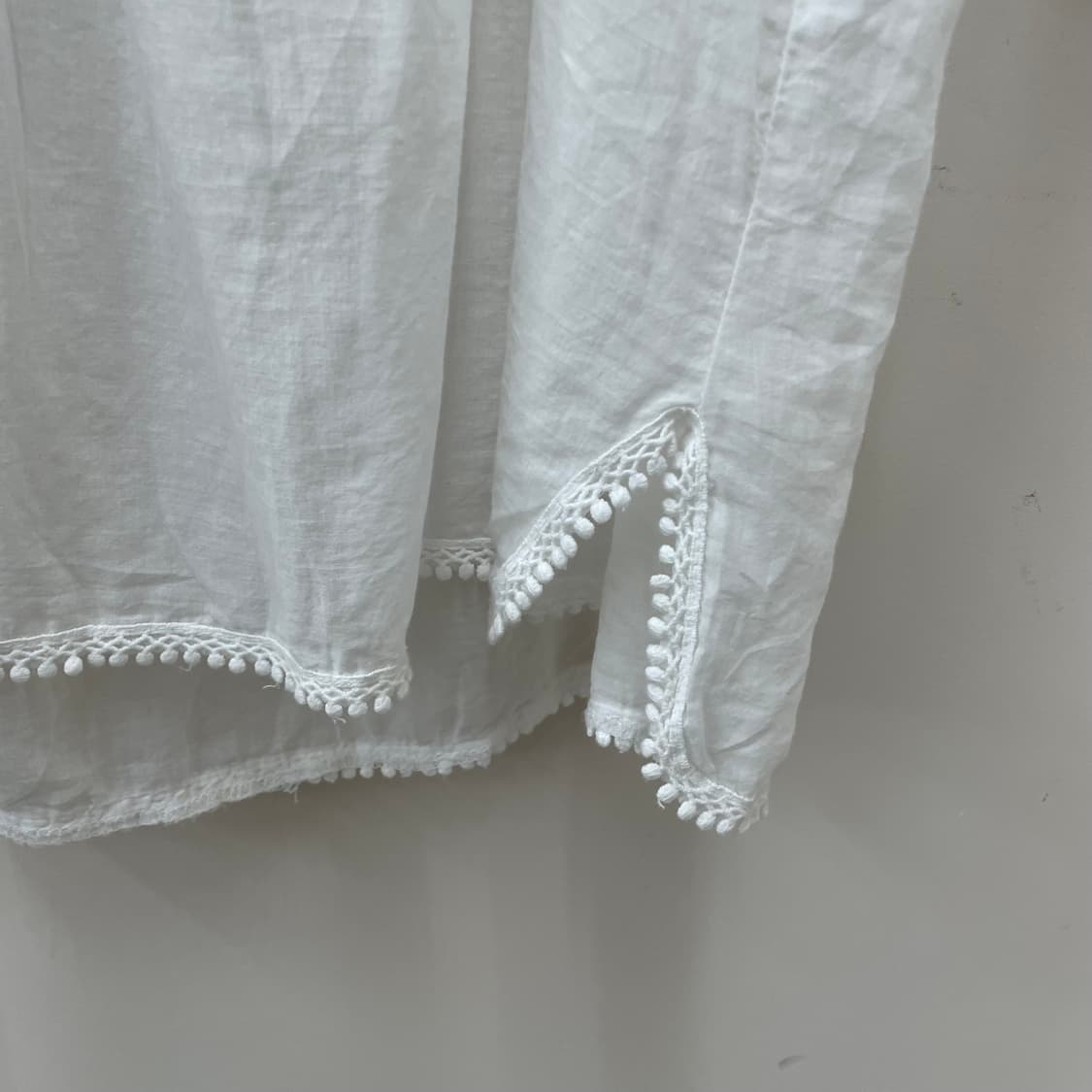 레이스 펀칭 허리 스트링 나시 슬리브리스 상품이미지5