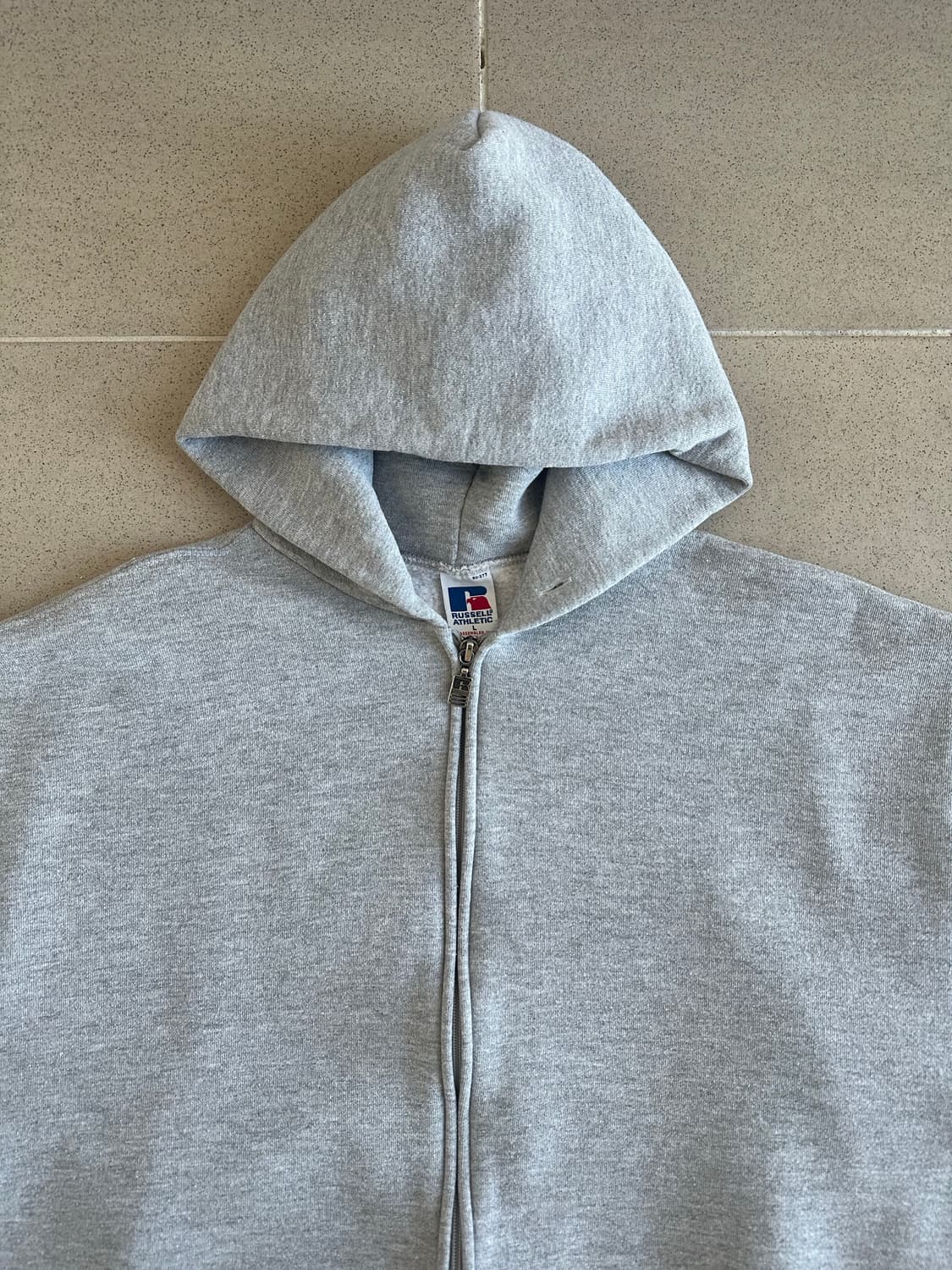 90s 빈티지 러셀 후드집업 그레이 L 상품이미지4