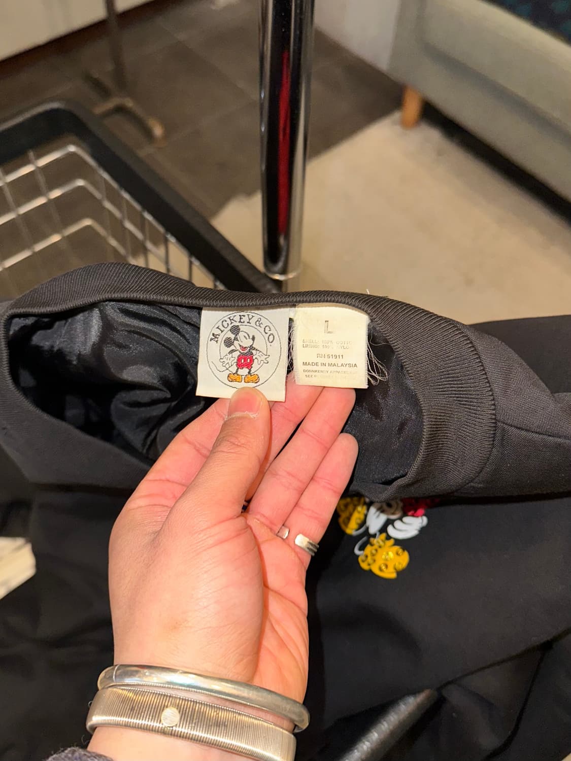 90’s Disney Mickey logo bomber jacket 상품이미지10