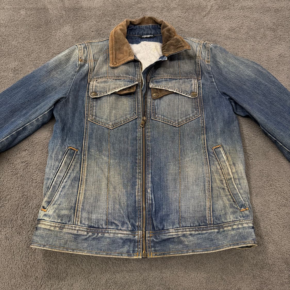 [ 정품/48 ] 돌체앤가바나 코듀로이 데님 트러커 자켓 상품이미지3