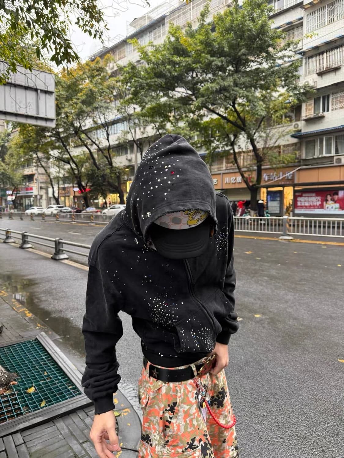 Starry Rhinestone Hoodie 상품이미지7
