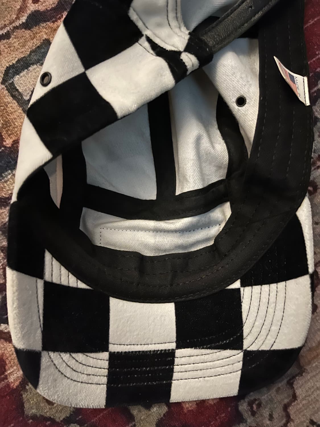 슈프림 체크패턴 캠프캡 상품이미지4