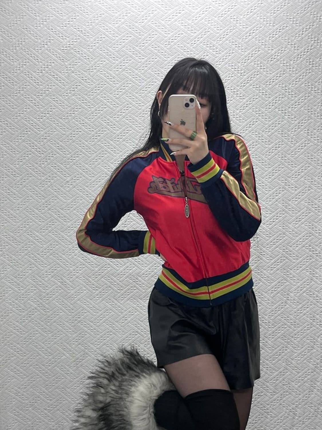 본더치 레트로 Y2K 90's 빅로고 바시티 져지 자켓 M C08848 상품이미지1