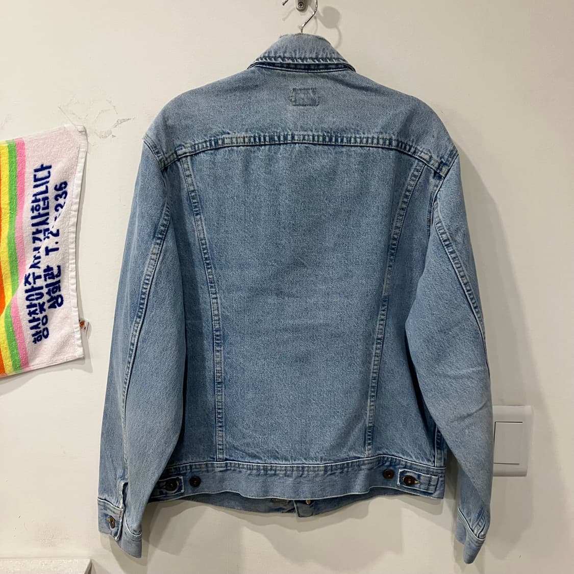 74 빈티지 lee 리 덩가리 데님 청자켓 상품이미지2