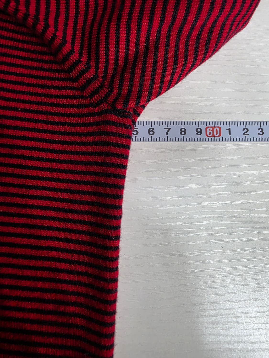 벤제프 골프 스트라이프 반집업 니트 105 상품이미지3