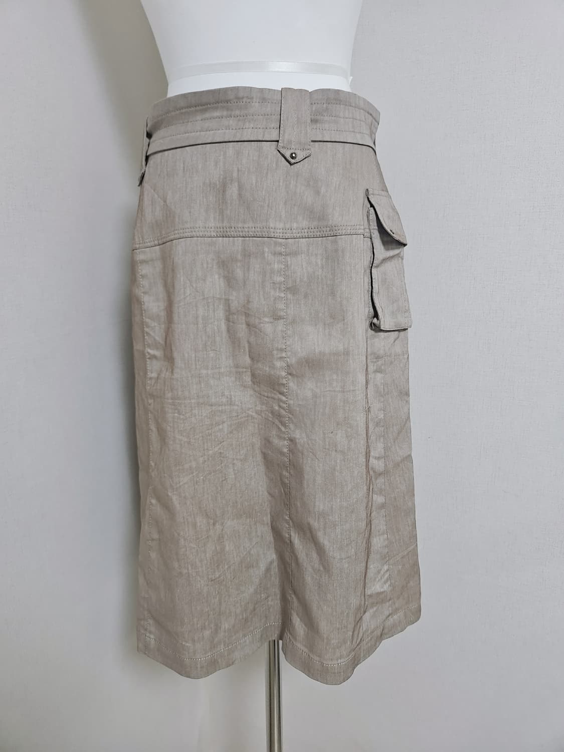 pinore 벨트 미디 스커트 상품이미지5