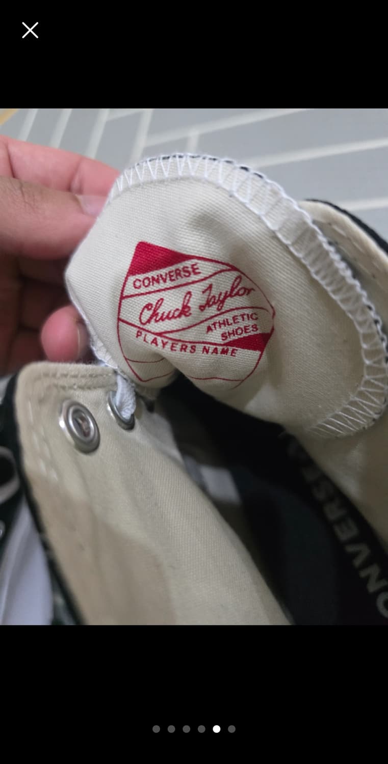 [새상품] 컨버스 런스타 하이 블랙 270 [신발상자X] 상품이미지3