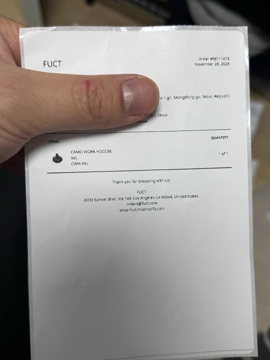 FUCT 퍽트 카모 워크자켓 XXL 상품이미지8