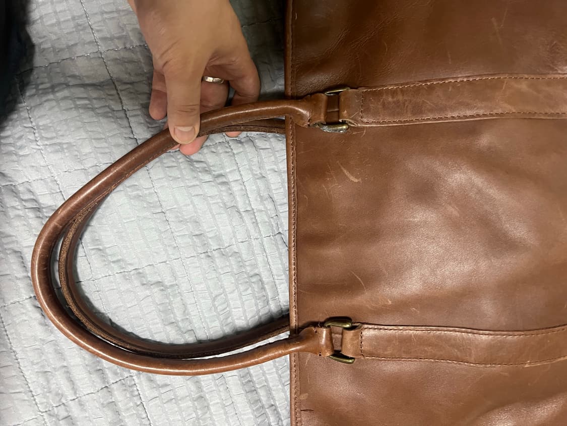 [OS] L.L.BEAN 엘엘빈 브라운 레더 토트백 상품이미지3