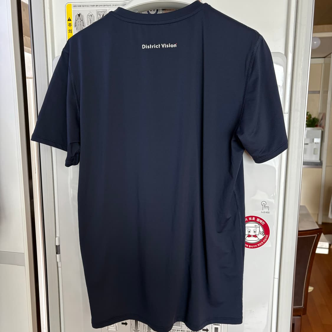 [S] 디스트릭트비전 알로에 숏슬리브 네이비 상품이미지3