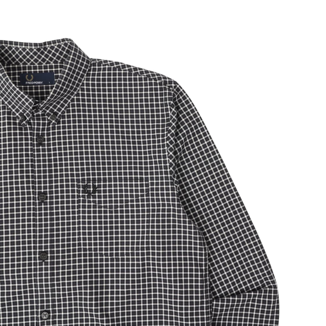 프레드페리 포켓 로고 체크 셔츠 상품이미지3