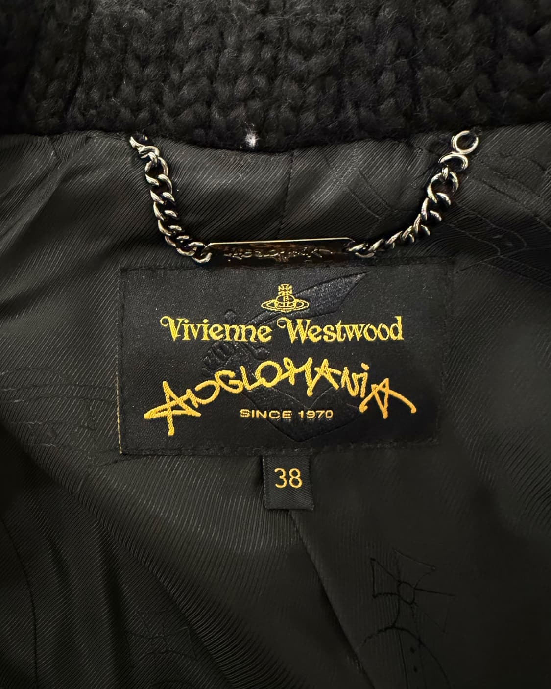 비비안 웨스트우드 블랙 앵글로매니아 울 코트 상품이미지8