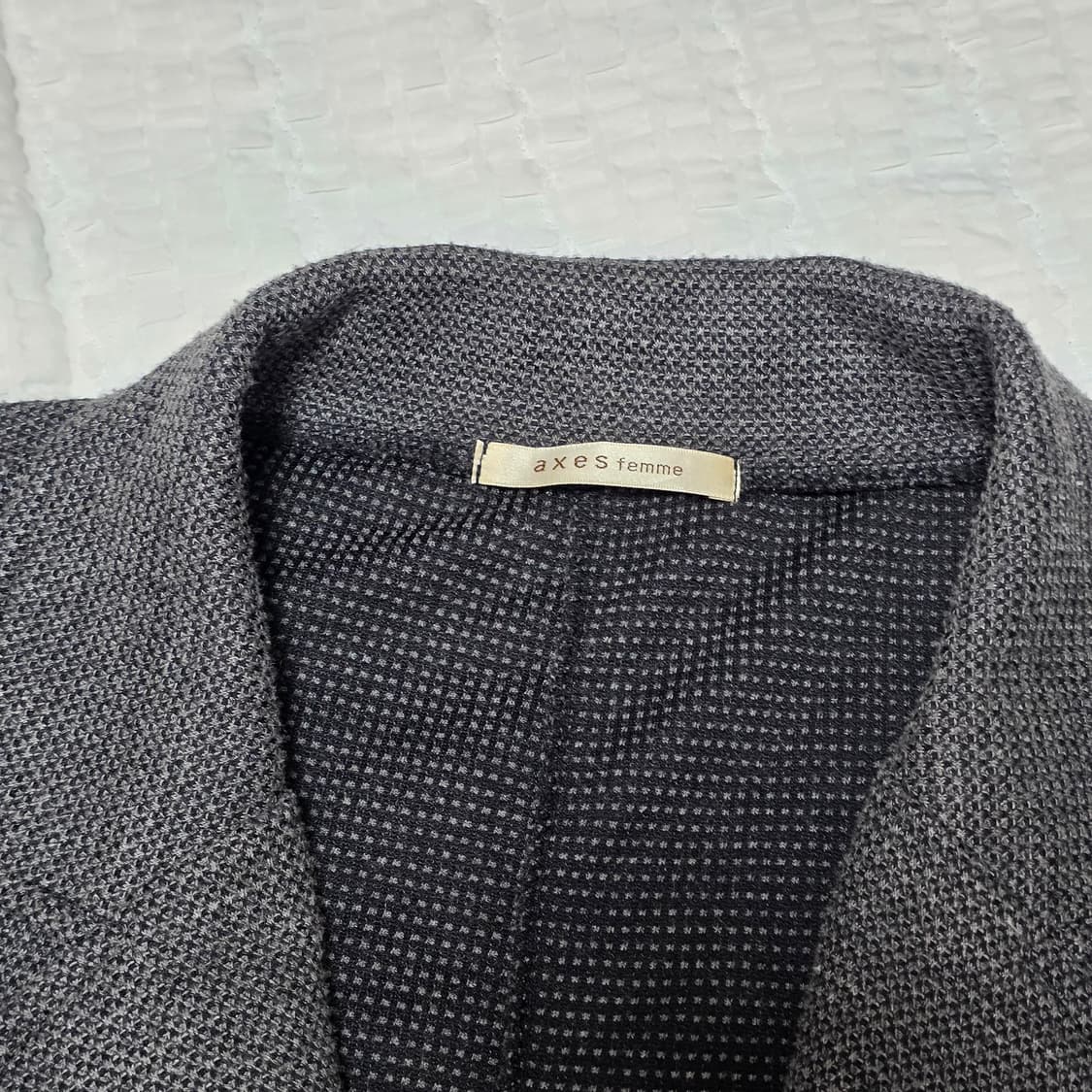 일본엑시즈팜 양지뢰 로즈레이스 니트 자켓 상품이미지5