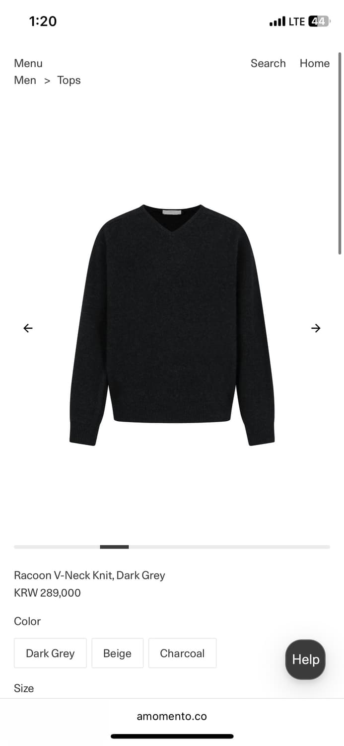 아모멘토 라쿤 v넥니트 상품이미지7