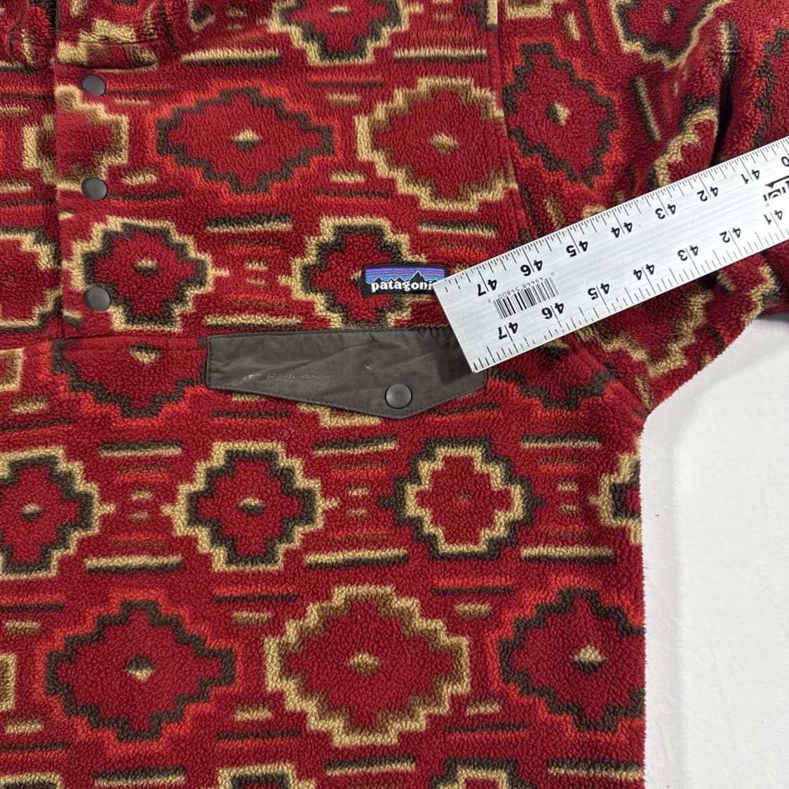 10s 파타고니아 신칠라 스냅-T 레드 아즈텍패턴 상품이미지3