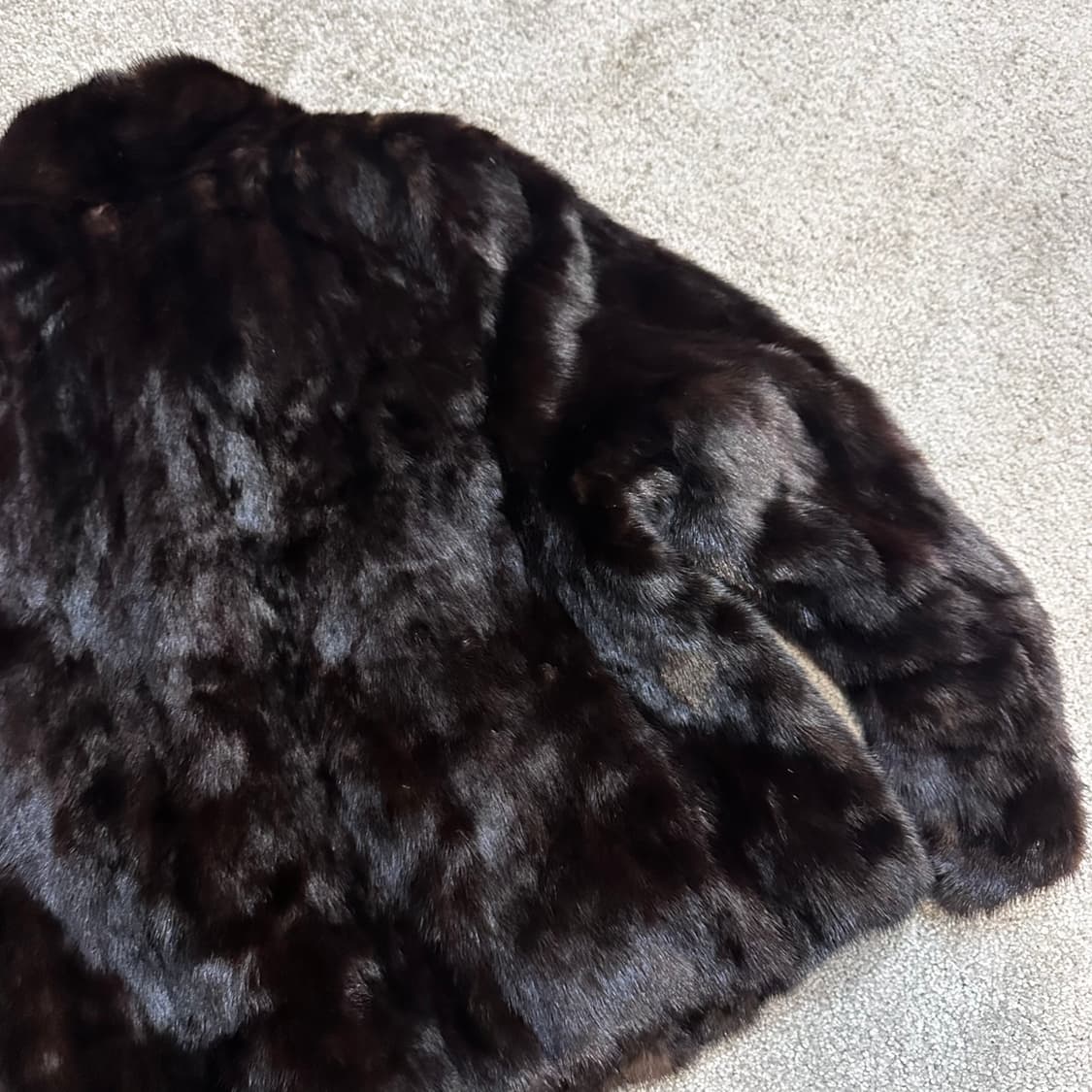 캐나다 빈티지 블랙브러운 사가밍크 퍼자켓M 상품이미지10