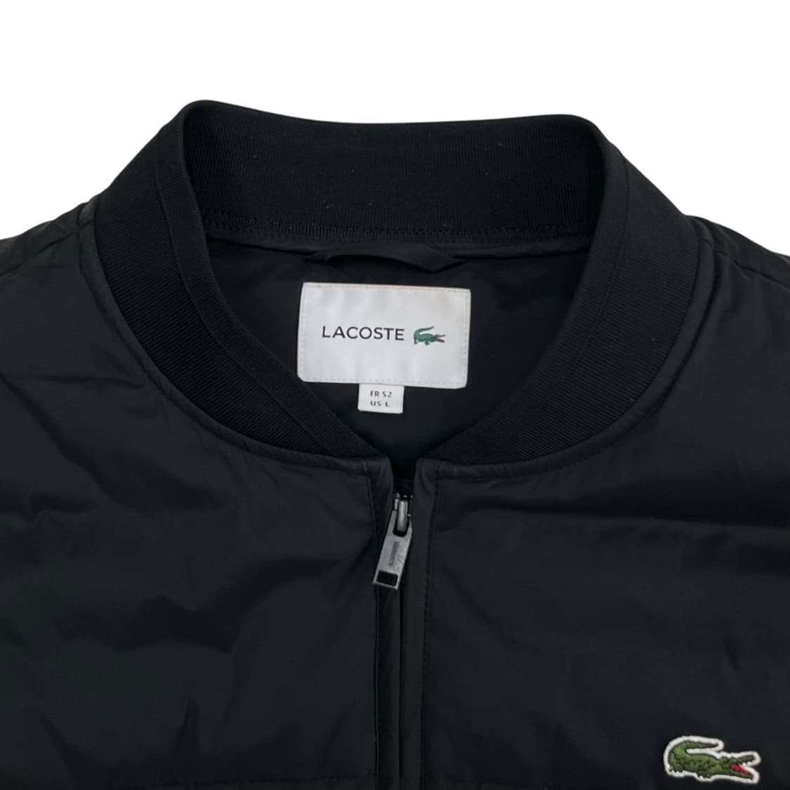 라코스테 자수로고 블랙 경량 패딩 L 상품이미지4