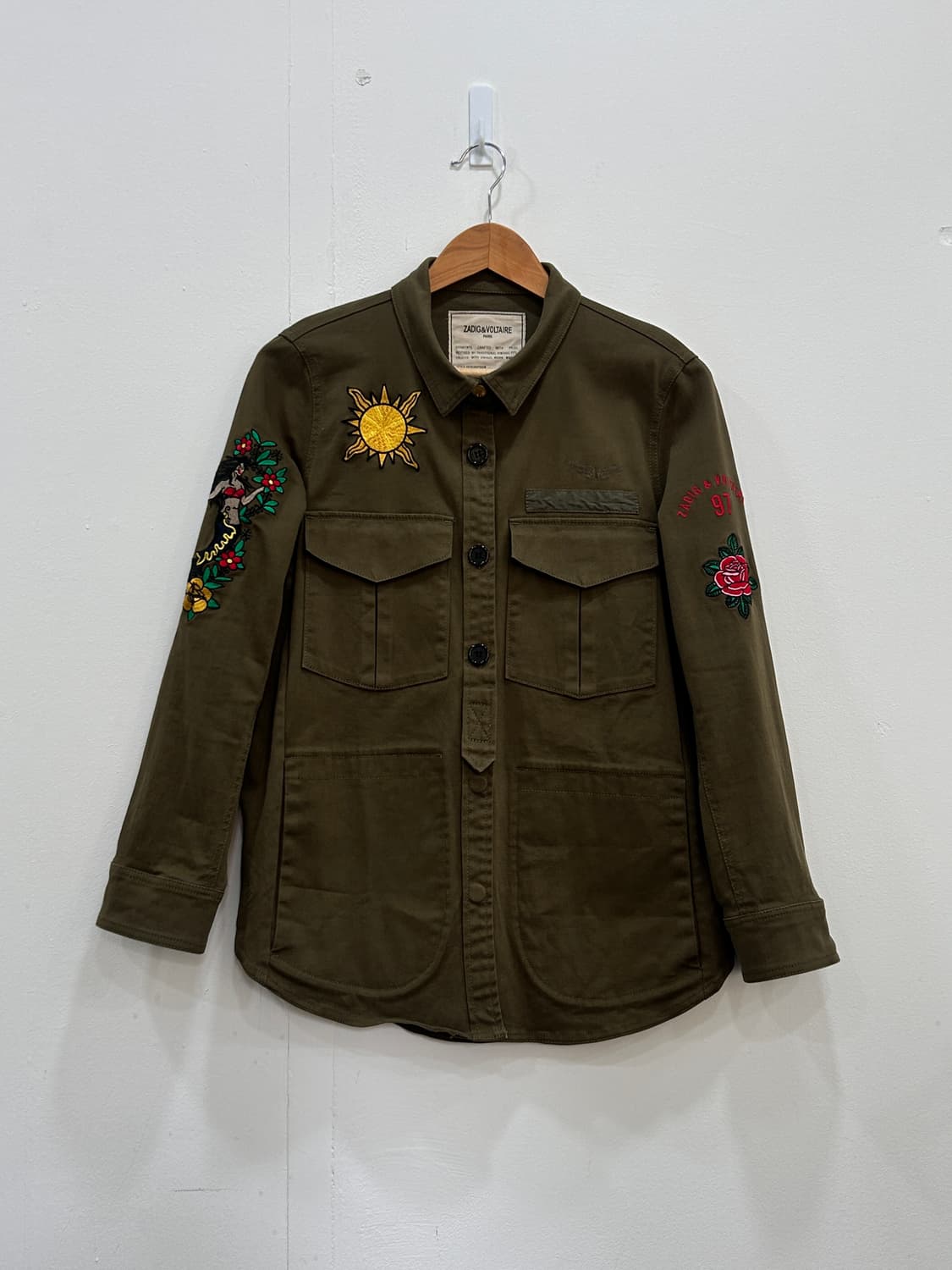 쟈딕앤볼테르 타투 자수 야상 자켓 여성 M 상품이미지3