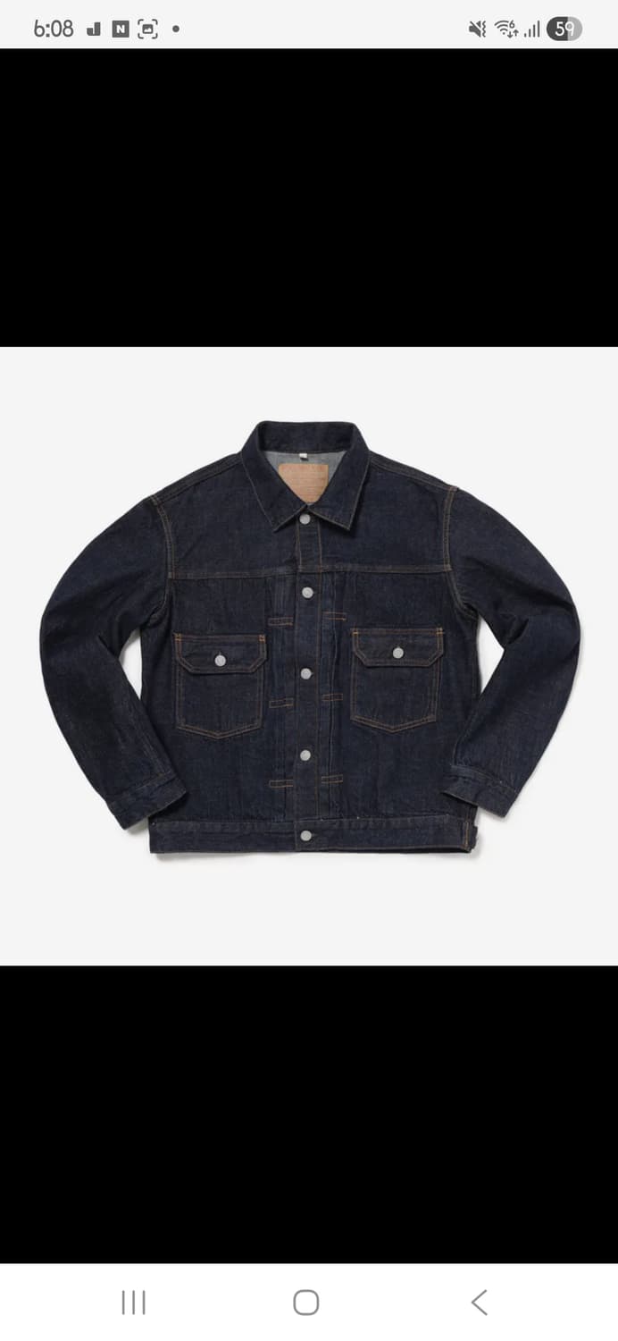 데밀 LOT.062 파이오니어 자켓 인디고 원워시 셀비지 데님 자켓 상품이미지2