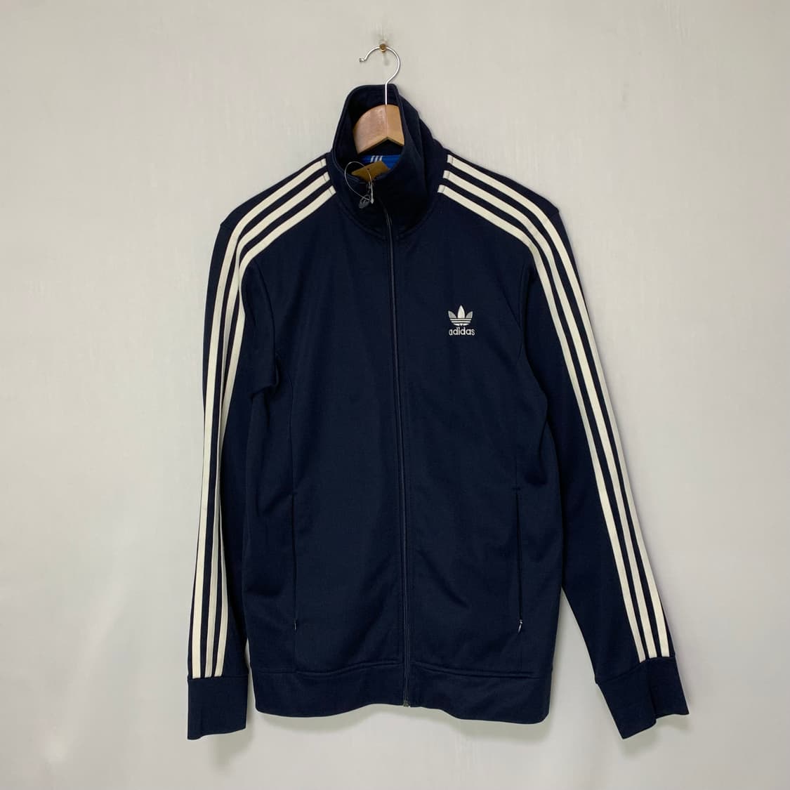 아디다스 네이비 삼선 트랙탑 105 빈티지 져지 남녀공용 상품이미지1