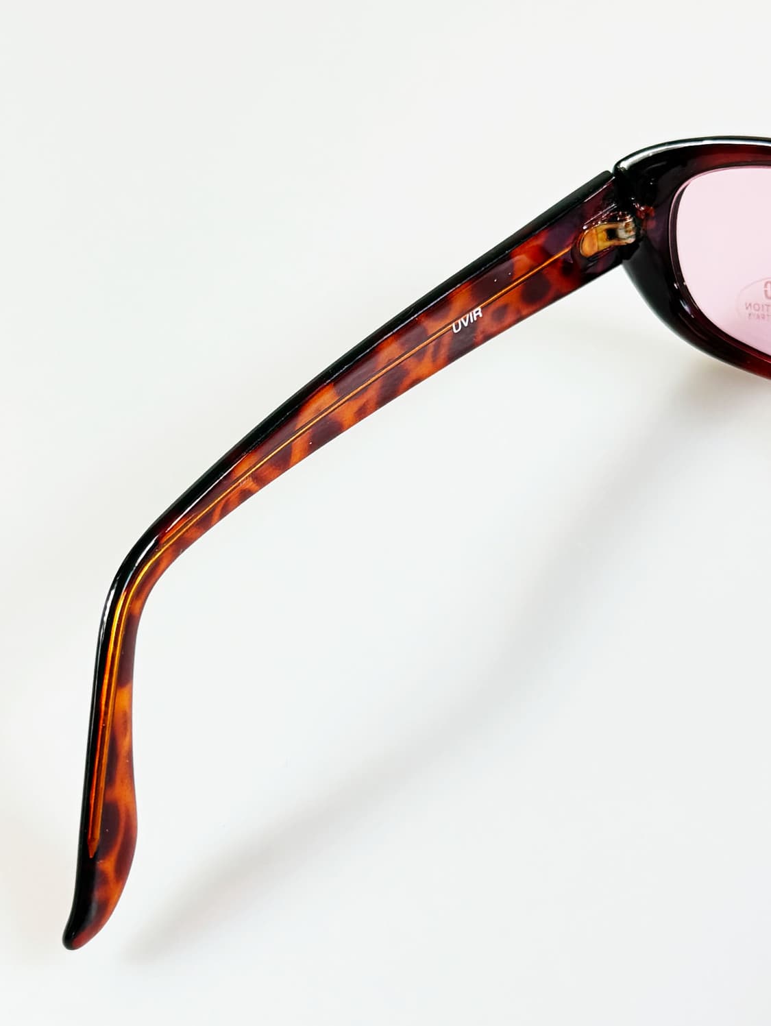 90s UVIR 토터스쉘 볼드 오벌 프레임 틴트 빈티지 선글라스 상품이미지7