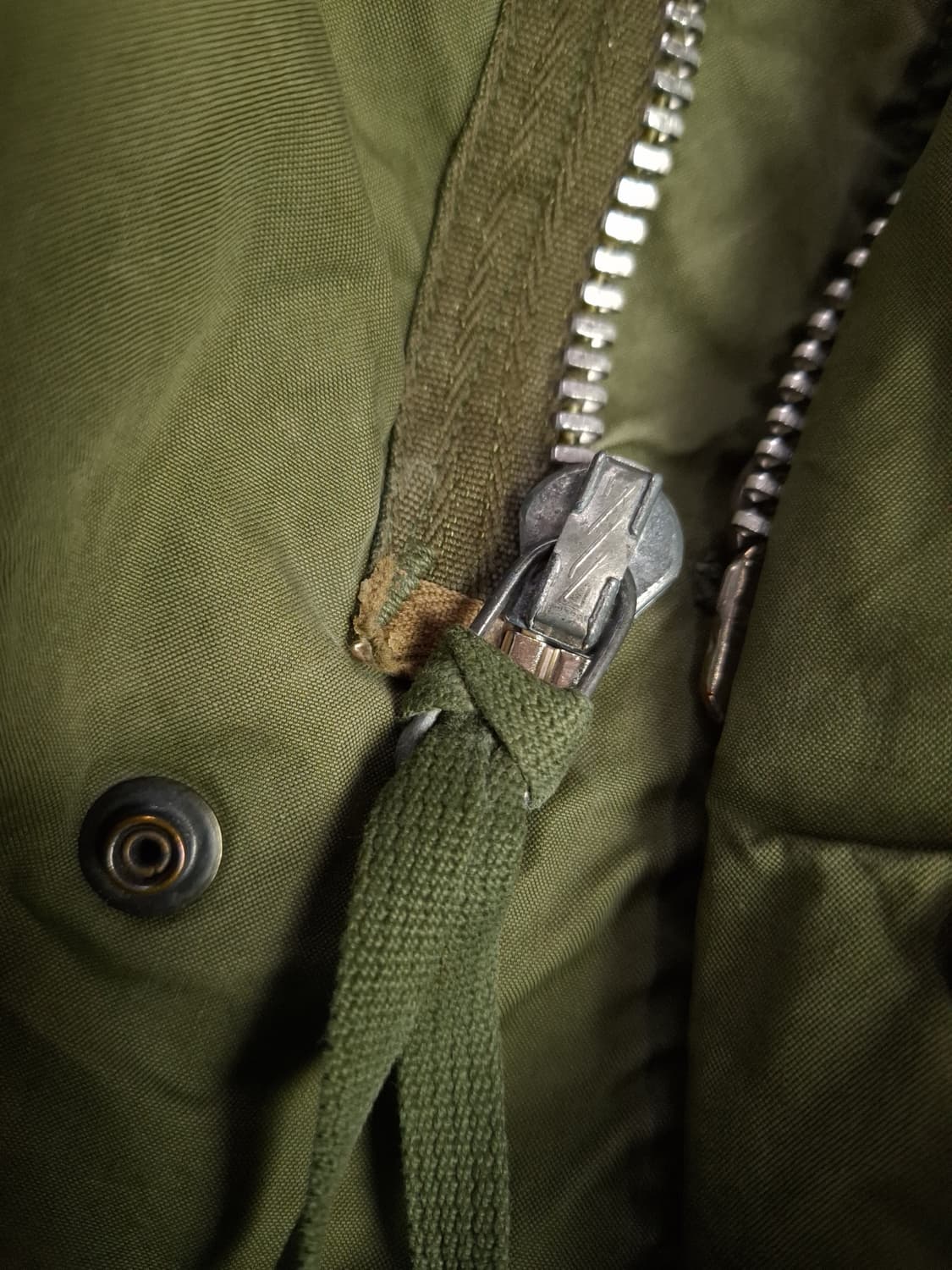 오리지날 미군 M-65 개파카 후드 양털 엑스스몰 사이즈 풀셋트 상품이미지4