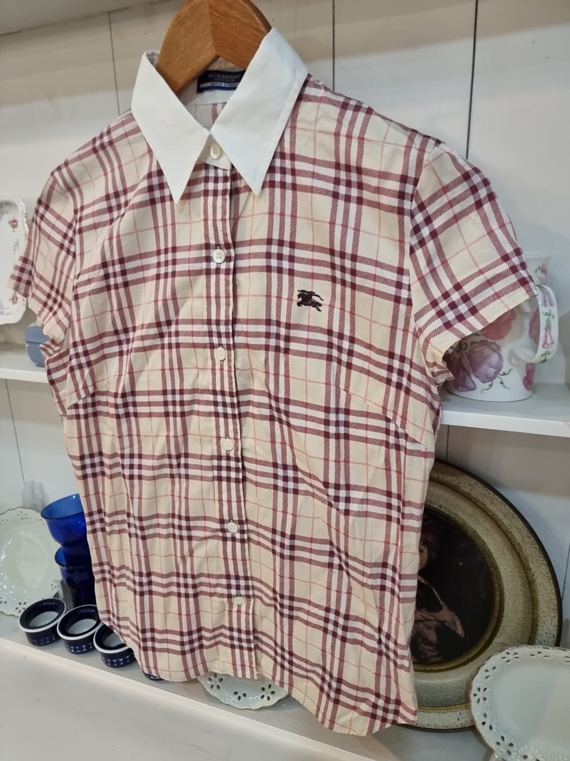 버버리 블루라벨(Burberry Blue Label) 체크 반팔셔츠 상품이미지3