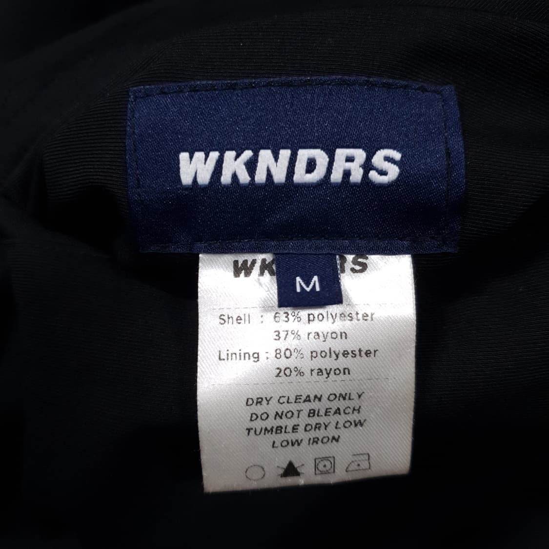 실측 XL 위캔더스 리버서블 양면 체크 플레이드 블루종 자켓 WKNDRS 상품이미지7