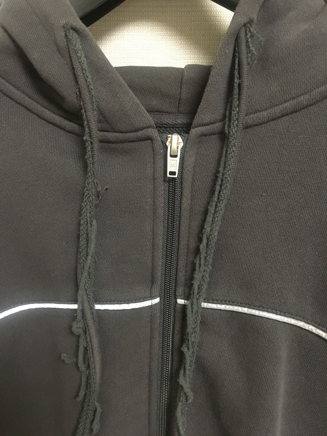 마뗑킴 후드집업 차콜 상품이미지2