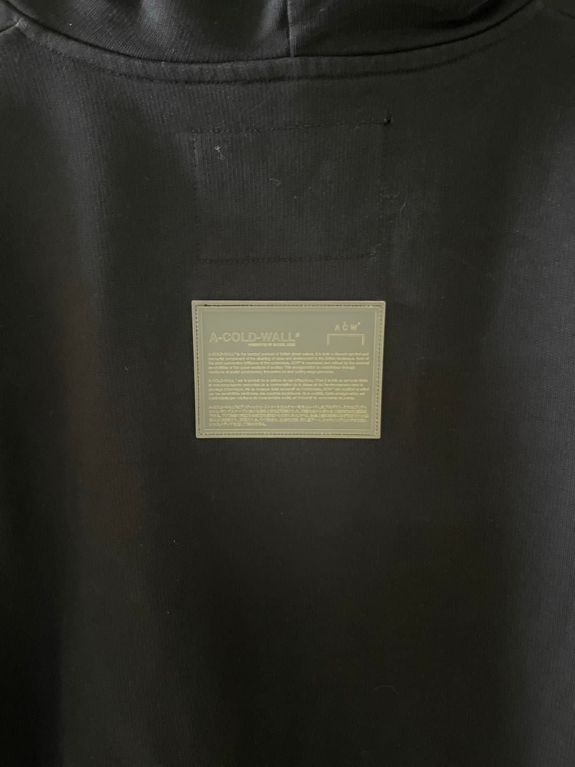 Acw 오버핏 블랙 절개 후드 상품이미지6