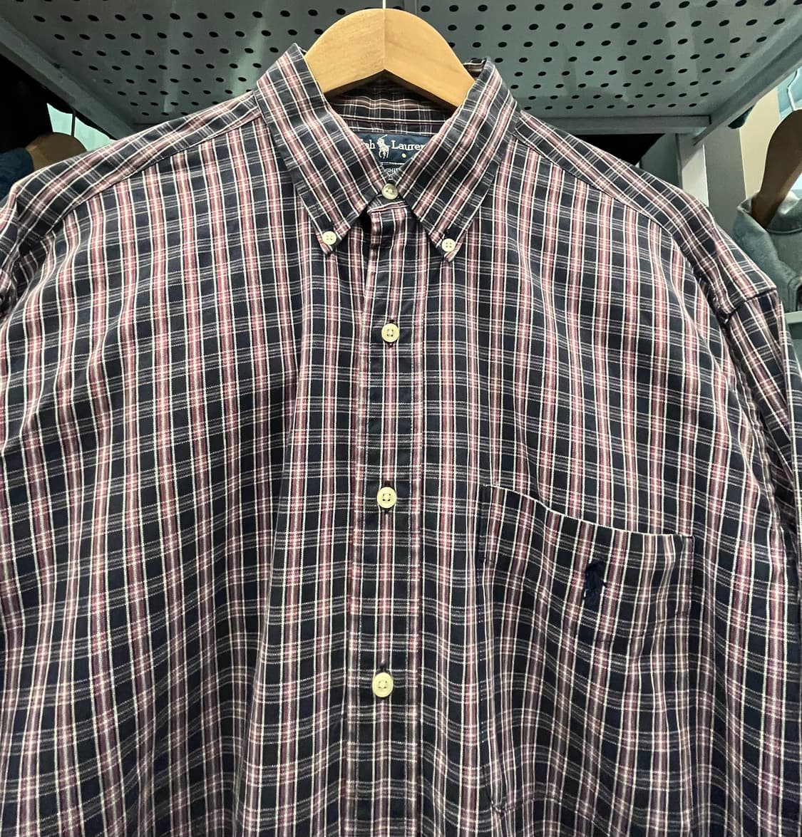 90s 폴로 랄프로렌  빅셔츠 체크남방 상품이미지2